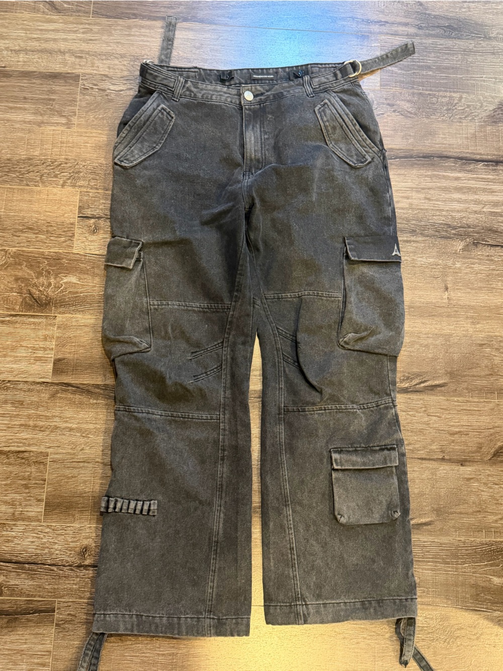 Manier De Voir Black Cargo Jeans